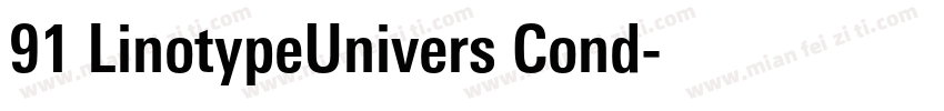 91 LinotypeUnivers Cond字体转换